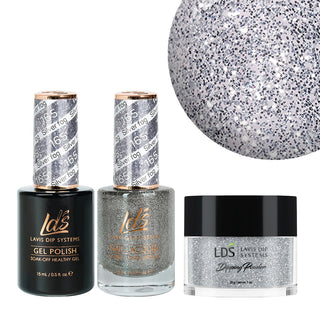  LDS 3 in 1 - 165 Silver Fog - Dip, Gel & Lacquer Matching by LDS sold by DTK Nail Supply