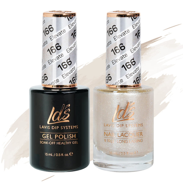  LDS Gel Nail Polish Duo - 166 Elevate by LDS sold by DTK Nail Supply