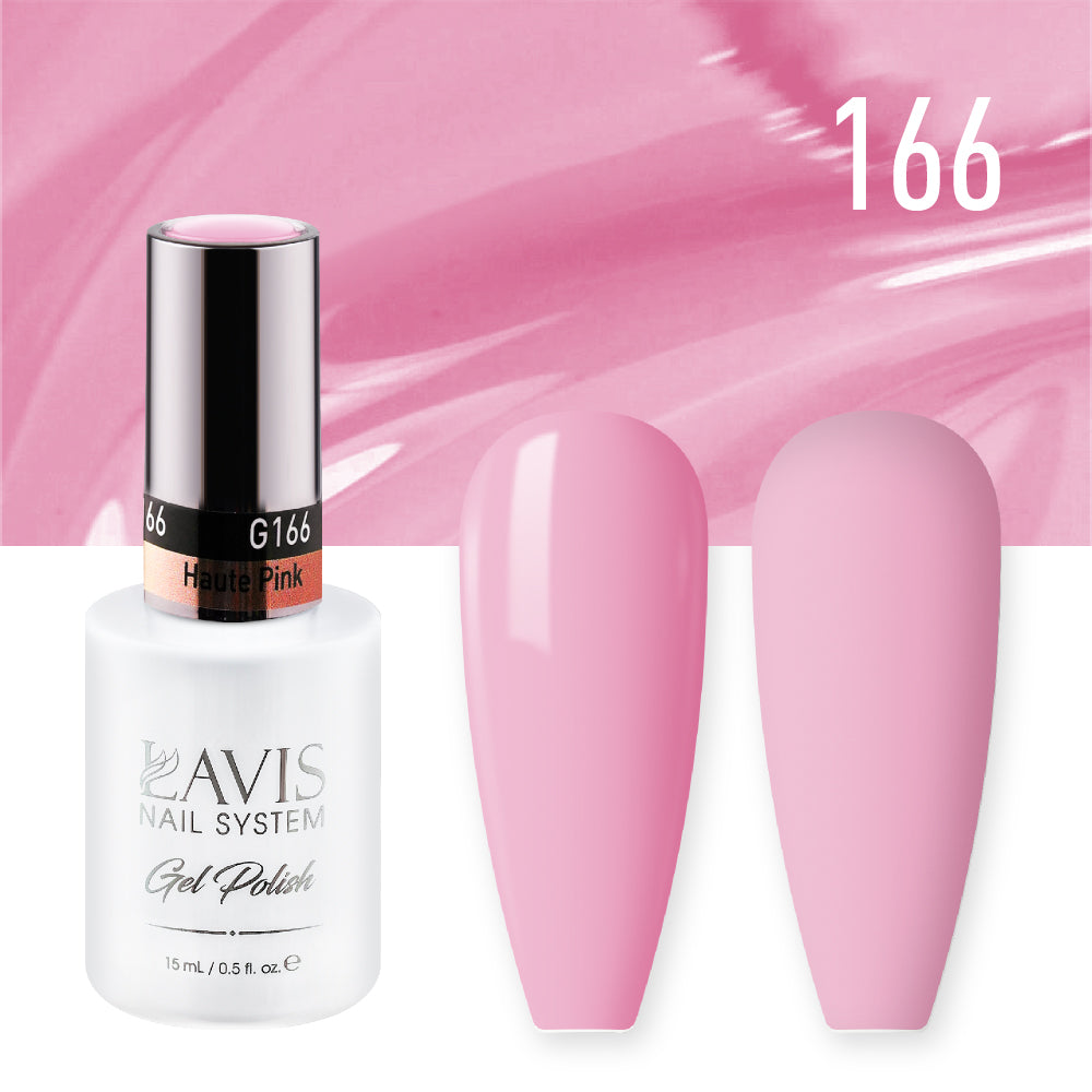 Lavis Gel Polish 166 - Pink Colors - Haute Pink by LAVIS NAILS sold by DTK Nail Supply