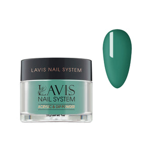 Lavis Acrylic Powder - 167 Peacock - Green Colors by LAVIS NAILS sold by DTK Nail Supply