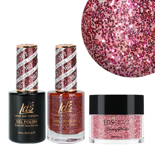  LDS 3 in 1 - 167 Close To You - Dip, Gel & Lacquer Matching by LDS sold by DTK Nail Supply
