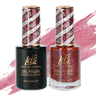  LDS Gel Nail Polish Duo - 167 Glitter Colors - Close To You by LDS sold by DTK Nail Supply