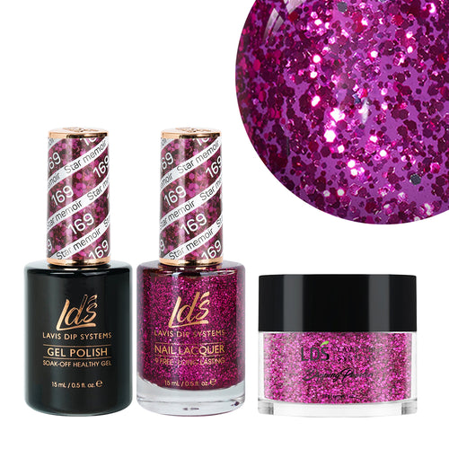  LDS 3 in 1 - 169 Star Memoir - Dip, Gel & Lacquer Matching by LDS sold by DTK Nail Supply