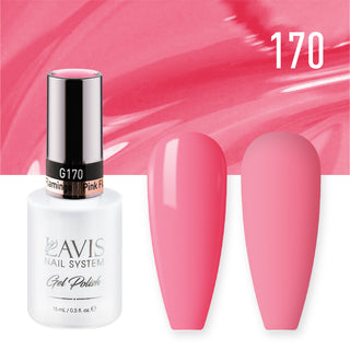  Lavis Gel Nail Polish Duo - 170 Rose Colors - Pink Flamingo by LAVIS NAILS sold by DTK Nail Supply