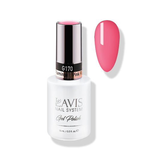 Lavis Gel Polish 170 - Rose Colors - Pink Flamingo by LAVIS NAILS sold by DTK Nail Supply