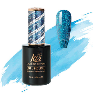  LDS Gel Polish 170 - Blue, Glitter Colors - Young Attitude by LDS sold by DTK Nail Supply