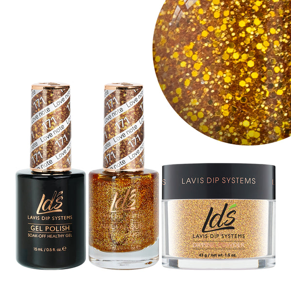  LDS 3 in 1 - 171 Love Note - Dip, Gel & Lacquer Matching by LDS sold by DTK Nail Supply