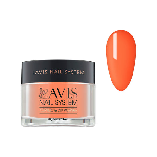 Lavis Acrylic Powder - 172 Orange Sorbet - Orange Colors by LAVIS NAILS sold by DTK Nail Supply
