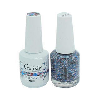  Gelixir Gel Nail Polish Duo - 172 Glitter, Multi Colors by Gelixir sold by DTK Nail Supply