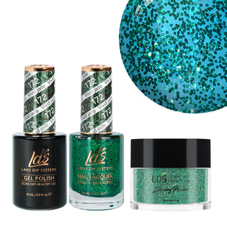 LDS 3 in 1 - 172 Vivid Jade - Dip, Gel & Lacquer Matching by LDS sold by DTK Nail Supply