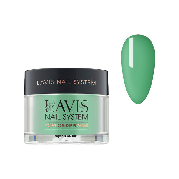 Lavis Acrylic Powder - 173 Frosted Emerald - Green Colors by LAVIS NAILS sold by DTK Nail Supply