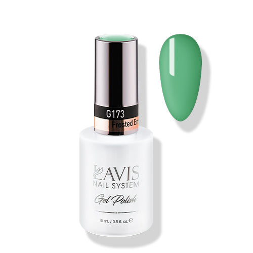 Lavis Gel Polish 173 - Green Colors - Frosted Emerald by LAVIS NAILS sold by DTK Nail Supply