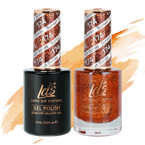  LDS Gel Nail Polish Duo - 174 Sunset Soirée by LDS sold by DTK Nail Supply
