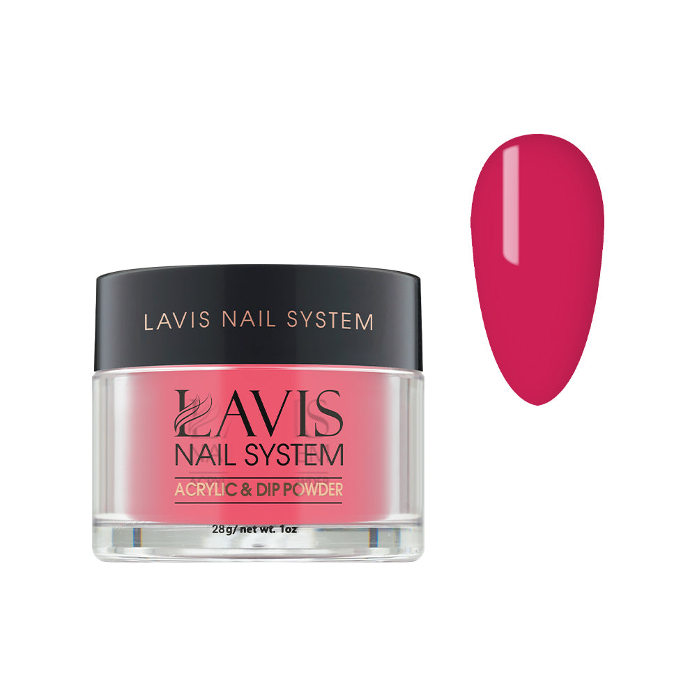 Lavis Acrylic Powder - 175 Deep Pink - Pink Colors by LAVIS NAILS sold by DTK Nail Supply