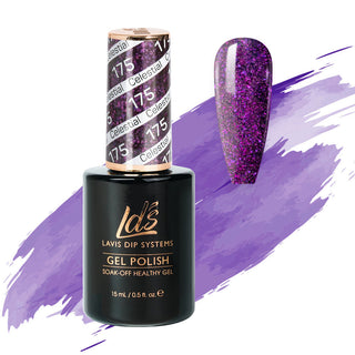  LDS Gel Polish 175 - Glitter, Purple Colors - Celestial by LDS sold by DTK Nail Supply