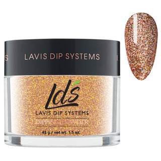  LDS Dipping Powder Nail - 176 Autumn Russet - Glitter, Gold Colors by LDS sold by DTK Nail Supply