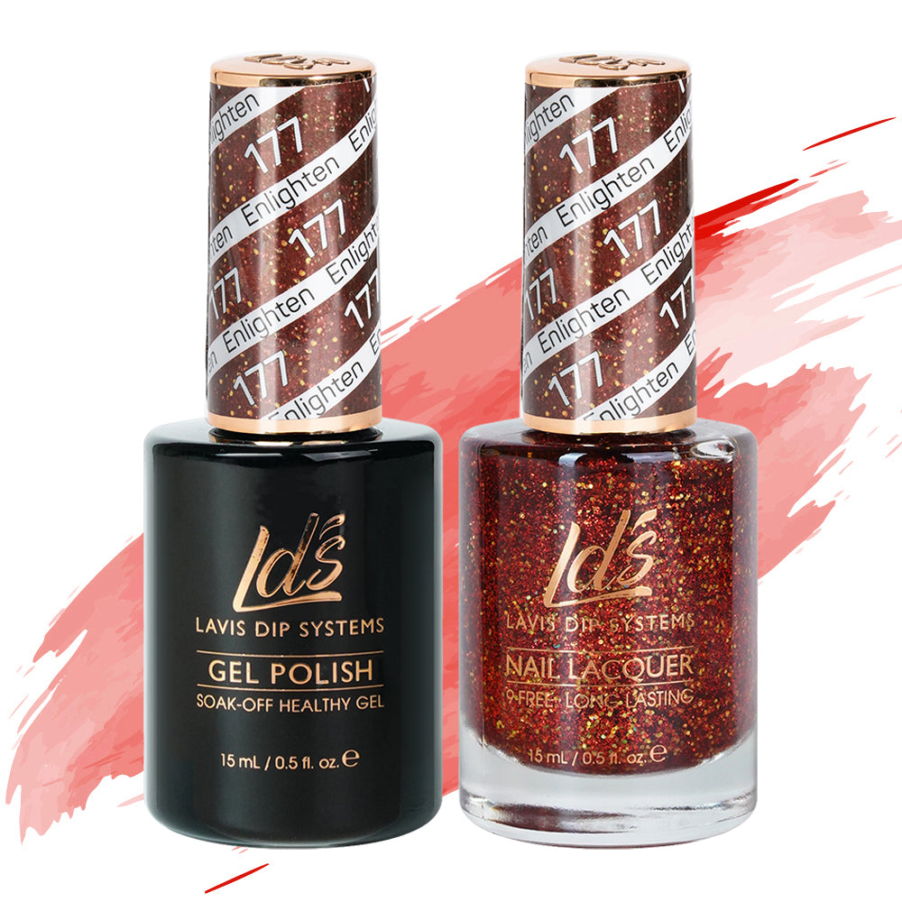  LDS Gel Nail Polish Duo - 177 Enlighten by LDS sold by DTK Nail Supply