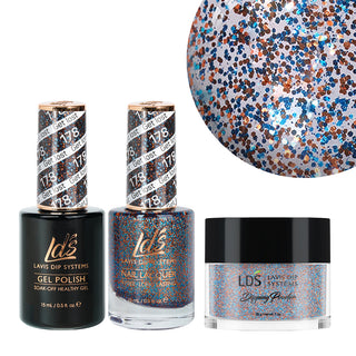  LDS 3 in 1 - 178 Get Lost - Dip, Gel & Lacquer Matching by LDS sold by DTK Nail Supply