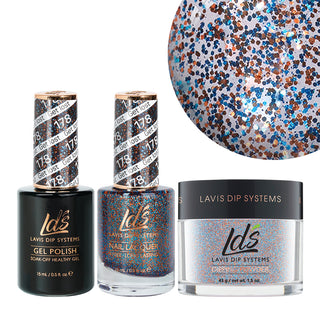  LDS 3 in 1 - 178 Get Lost - Dip, Gel & Lacquer Matching by LDS sold by DTK Nail Supply