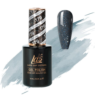  LDS Gel Polish 179 - Black, Glitter Colors - Galaxy by LDS sold by DTK Nail Supply