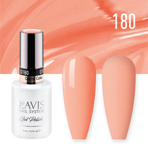 Lavis Gel Polish 180 - Peach Colors - Carrot Cake by LAVIS NAILS sold by DTK Nail Supply