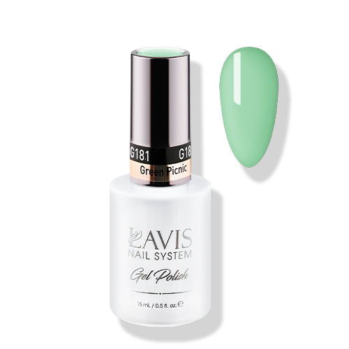 Lavis Gel Polish 181 - Green Colors - Green Picnic by LAVIS NAILS sold by DTK Nail Supply