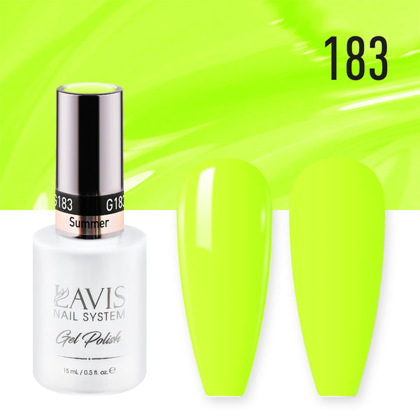 Lavis Gel Nail Polish Duo - 183 Yellow Colors - Summer by LAVIS NAILS sold by DTK Nail Supply