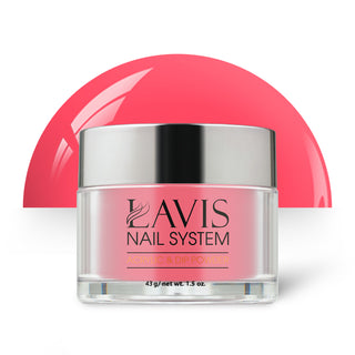  Lavis Acrylic Powder - 186 Hot Coral - Pink Colors by LAVIS NAILS sold by DTK Nail Supply
