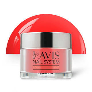  Lavis Acrylic Powder - 187 Daring Orange - Scarlet Colors by LAVIS NAILS sold by DTK Nail Supply