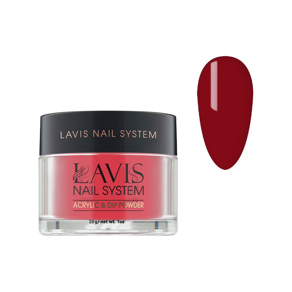 Lavis Acrylic Powder - 189 Coral Bellls - Crimson Colors by LAVIS NAILS sold by DTK Nail Supply