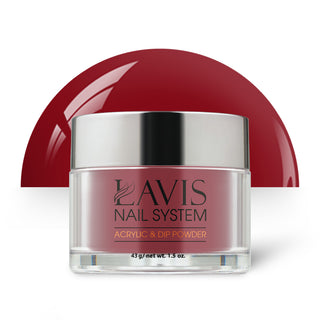  Lavis Acrylic Powder - 189 Coral Bellls - Crimson Colors by LAVIS NAILS sold by DTK Nail Supply