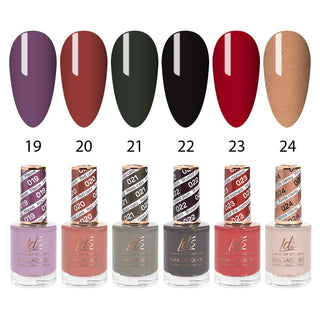  LDS Healthy Nail Lacquer Set (6 colors): 019 to 024 by LDS sold by DTK Nail Supply