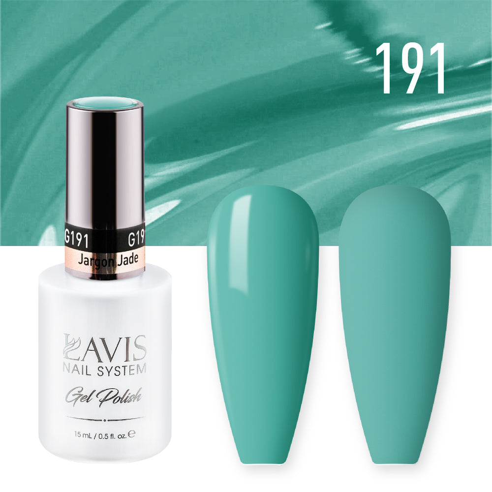 Lavis Gel Polish 191 - Green Colors - Jargon Jade by LAVIS NAILS sold by DTK Nail Supply