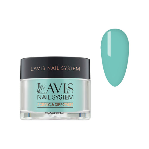 Lavis Acrylic Powder - 192 Aquastone - Green Colors by LAVIS NAILS sold by DTK Nail Supply