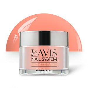 Lavis Acrylic Powder - 194 Charisma - Coral Colors by LAVIS NAILS sold by DTK Nail Supply