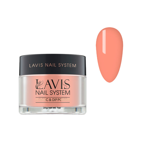Lavis Acrylic Powder - 194 Charisma - Coral Colors by LAVIS NAILS sold by DTK Nail Supply