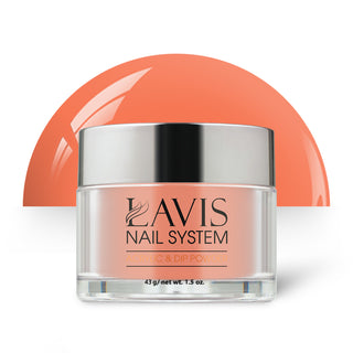  Lavis Acrylic Powder - 195 Sunset - Coral, Peach Colors by LAVIS NAILS sold by DTK Nail Supply