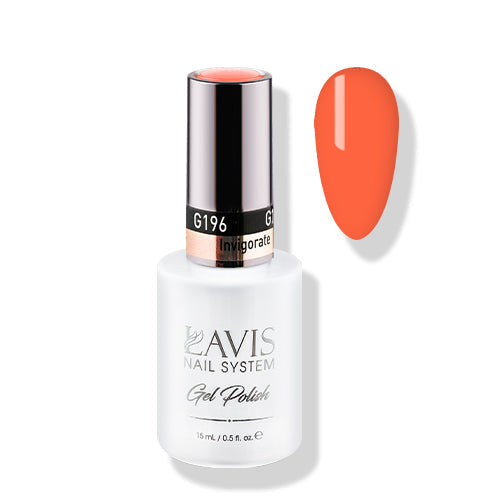 Lavis Gel Polish 196 - Pink Coral Colors - Invigorate by LAVIS NAILS sold by DTK Nail Supply