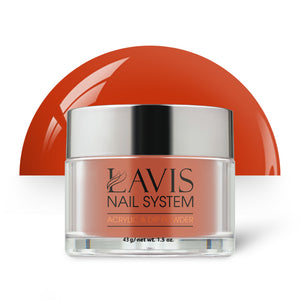 Lavis Acrylic Powder - 197 Energetic Orange - Orange Colors by LAVIS NAILS sold by DTK Nail Supply