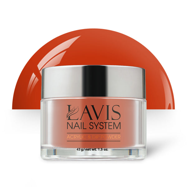 Lavis Acrylic Powder - 197 Energetic Orange - Orange Colors by LAVIS NAILS sold by DTK Nail Supply