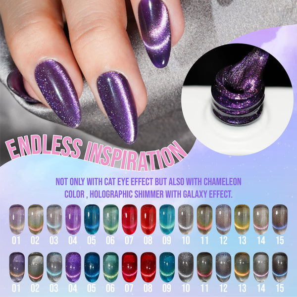 LAVIS Cat Eyes CE4 - 03 - Gel Polish 0.5 oz - Fairy Tale Collection by LAVIS NAILS sold by DTK Nail Supply