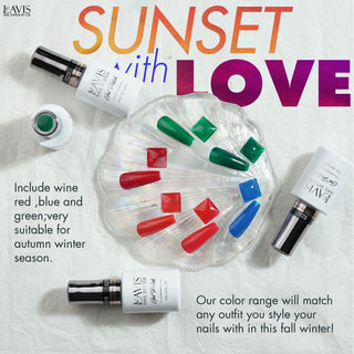  Lavis Gel Sunset With Love Set G5 (6 colors): 219, 220, 222, 223, 225, 226 by LAVIS NAILS sold by DTK Nail Supply