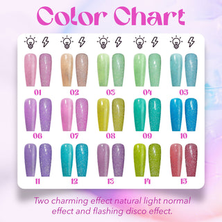  LAVIS Reflective R05 - 14 - Gel Polish 0.5 oz - Neon Lights Reflective Collection by LAVIS NAILS sold by DTK Nail Supply