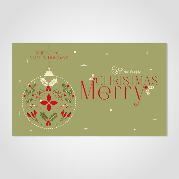  E-Gift Card: Happy Holidays - 5 by DTK Nail Supply sold by DTK Nail Supply