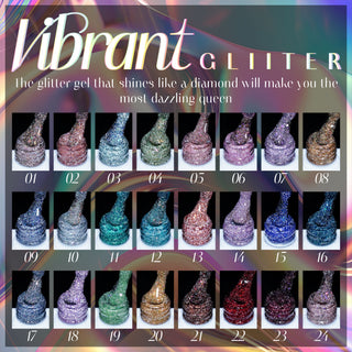 LAVIS Glitter G04 - 08 - Gel Polish 0.5 oz - Couture Collection