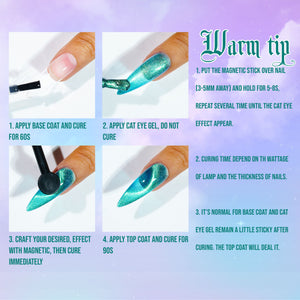 LAVIS Cat Eyes CE4 - 01 - Gel Polish 0.5 oz - Fairy Tale Collection by LAVIS NAILS sold by DTK Nail Supply