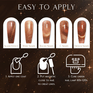 LAVIS Cat Eyes CE8 - 10 - Gel Polish 0.5 oz - Lavis Hidden Treasures Collection by LAVIS NAILS sold by DTK Nail Supply