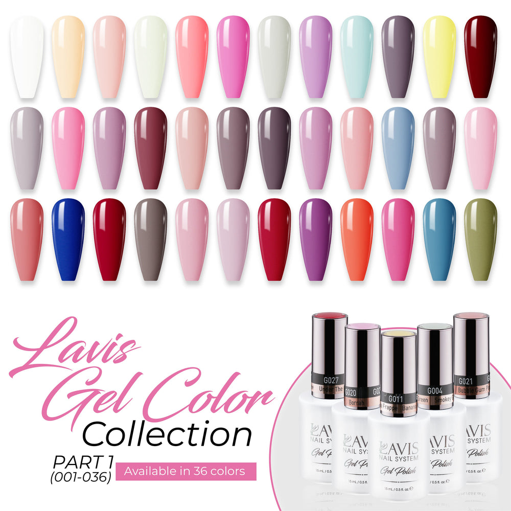 Lavis Gel Polish Part 1 by LAVIS NAILS sold by DTK Nail Supply
