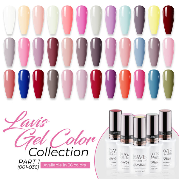 Lavis Gel Polish Part 1 by LAVIS NAILS sold by DTK Nail Supply