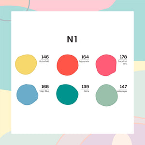  Lavis Nail Lacquer Summer Set N1 (6 colors): 146, 164, 178, 168, 139, 147 by LAVIS NAILS sold by DTK Nail Supply
